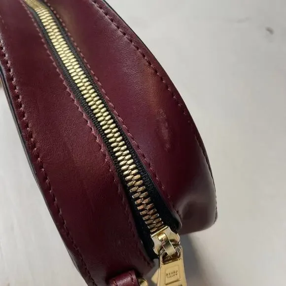 Vintage Chloe Burgundy Crossbody Bag with Gold Chain